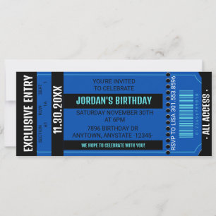 Ticket Party Invitation   Any Event Invitation
