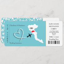 Ticket Pass Wedding Destination Corfu