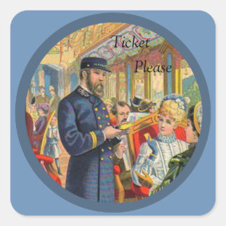 Ticket Please Train Stickers
