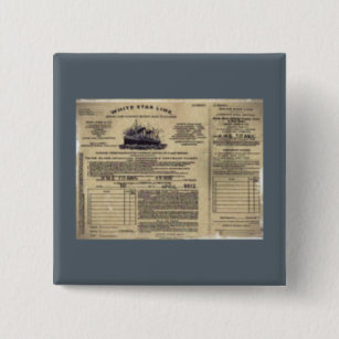 Titanic Tourist Luggage Label prop replica replica movie prop