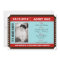 Ticket Style Invitation with Photo - Blue Red