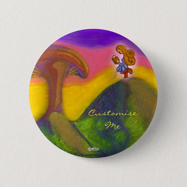 Ticket to a Fantasy World Pinback Button (Front)