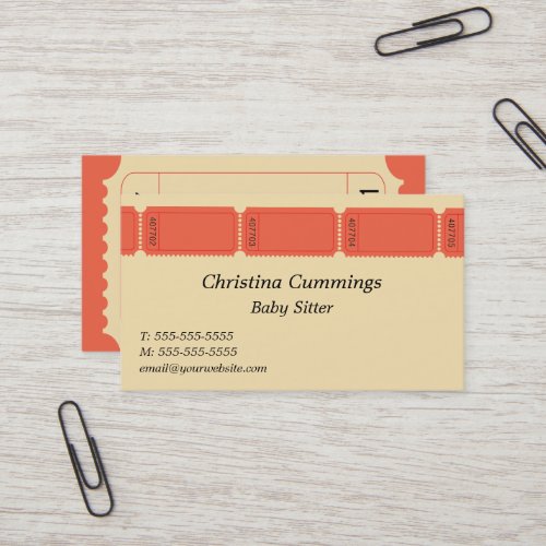 Tickets Business Card