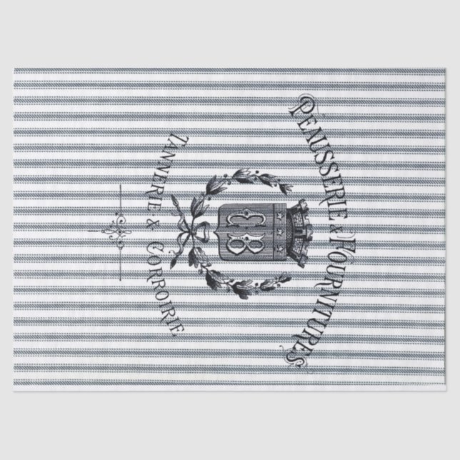 Ticking Feed Bag Tissue Paper (Front)