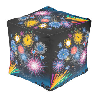 Ticking Fireworks Pouf