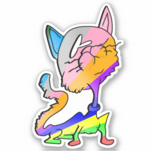 TICKLE ME SILLY CAT3 STICKER