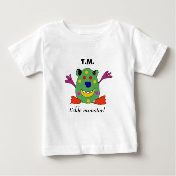 Tickle Monster Baby Outfit Baby T-shirt by patcallum at Zazzle