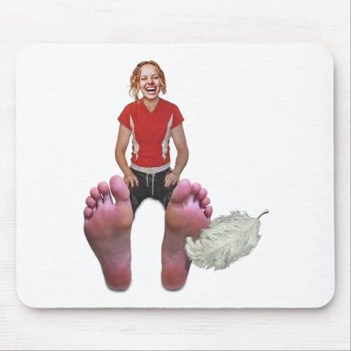 Tickle my feet mouse pad