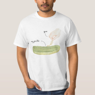 Tickle My Pickle Funny Watercolor Art T-Shirt