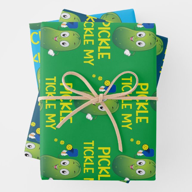 Tickle My Pickle Wrapping Paper Sheets (In situ)
