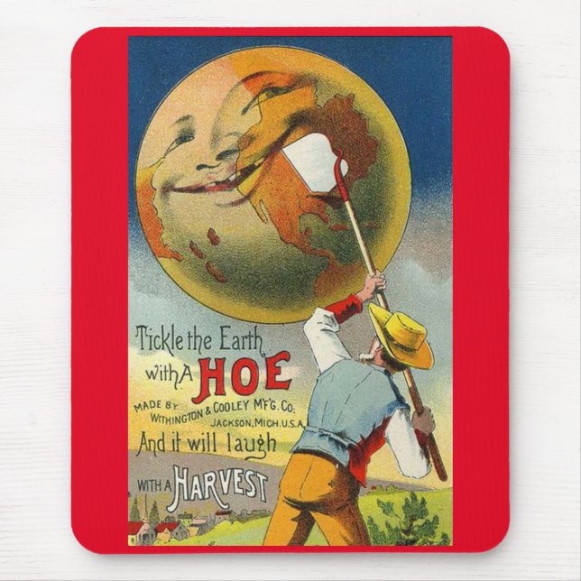  Tickle the Earth  - Victorian trade card Mouse Pad (Front)