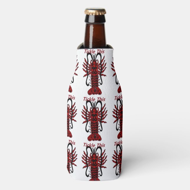 Tickle This Lobster Bottle and Can Huggies Cooler (Bottle Front)