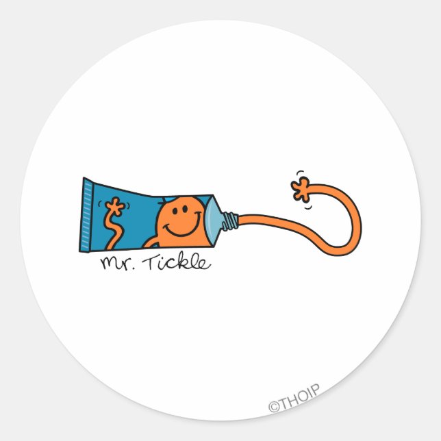 Tickle Toothpaste Classic Round Sticker (Front)
