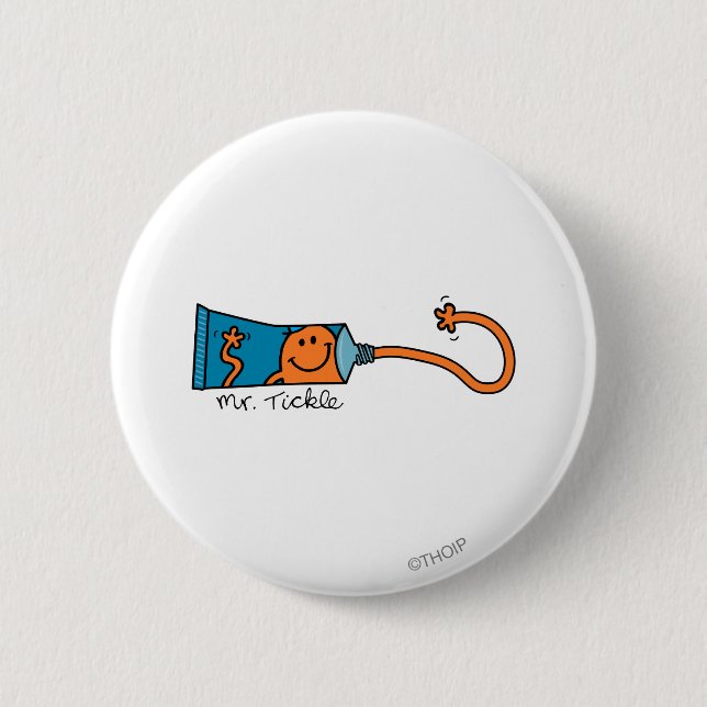 Tickle Toothpaste Pinback Button (Front)