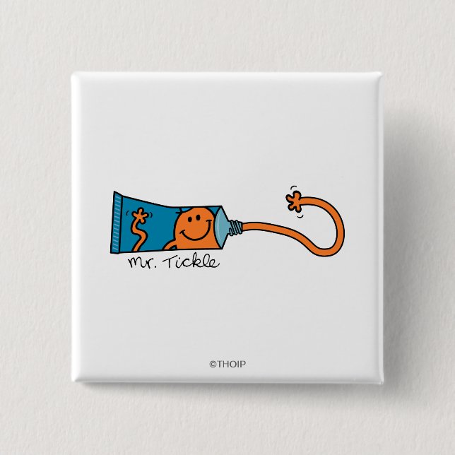Tickle Toothpaste Pinback Button (Front)