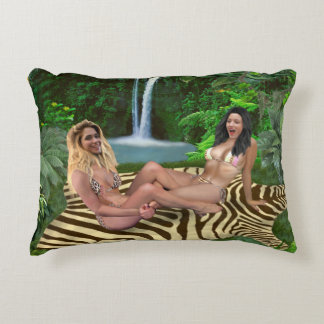 TICKLE WRESTLING BABES ACCENT PILLOW
