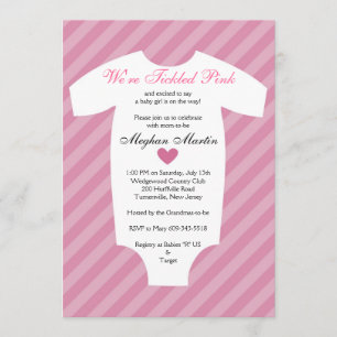 Tickled Pink Baby Shower Invitation