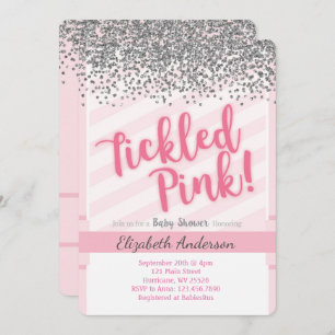 Tickled Pink Baby Shower Invitation