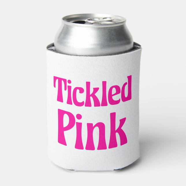 Tickled Pink Can Cooler (Can Front)