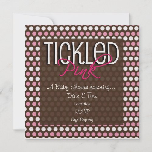Tickled Pink! Personalized Invites