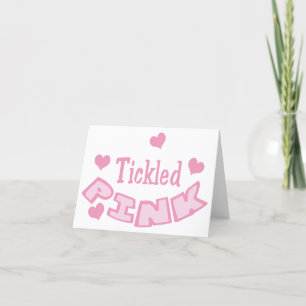 Tickled Pink Letterpress Thank You Card
