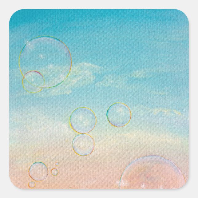 Tickles Your Nose Square Sticker (Front)