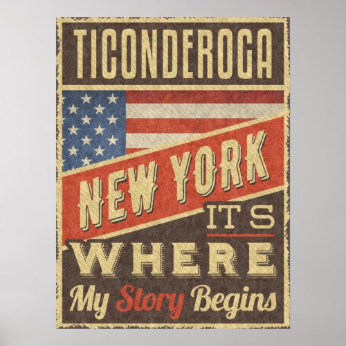 Ticonderoga New York Poster