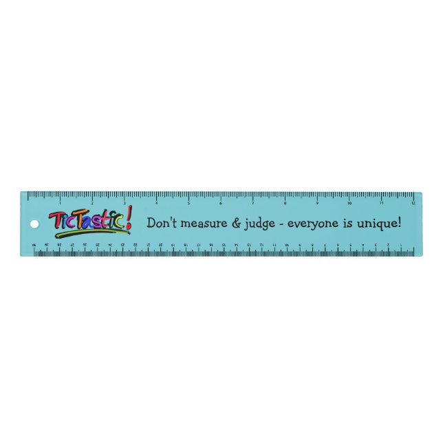 TicTastic! Ruler "Don't measure & judge.." (Front)