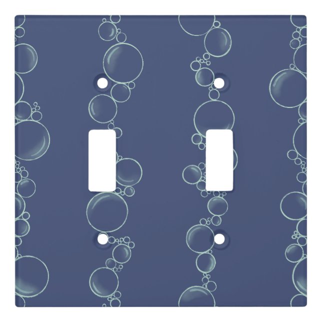 Tidal Bubble Trals Light Switch Cover (Front)