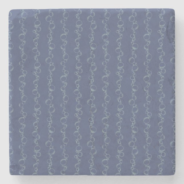 Tidal Bubble Trals Stone Coaster (Front)