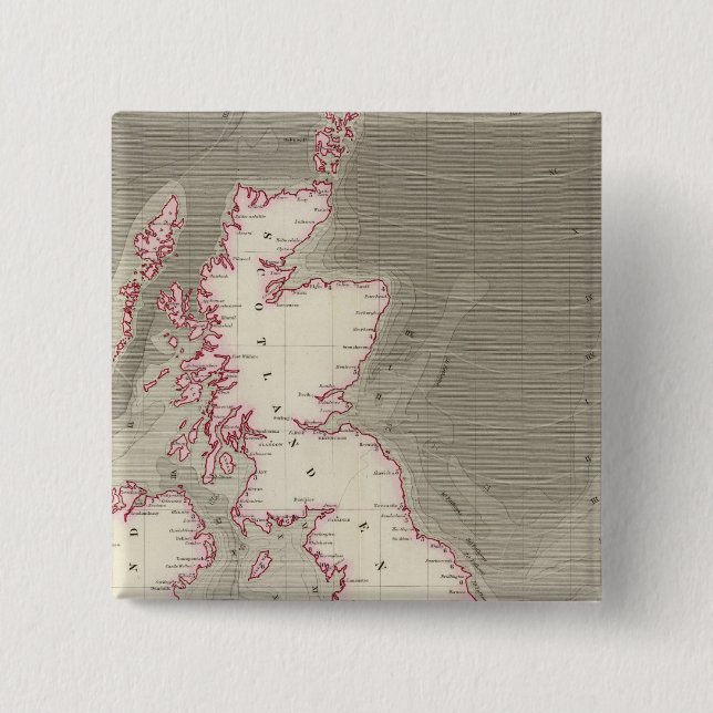 Tidal chart British Seas Button (Front)