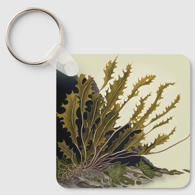 Tidal Fronds Keychain (Front)
