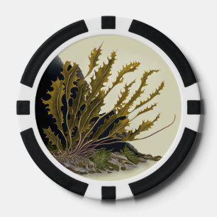 Tidal Fronds Poker Chips