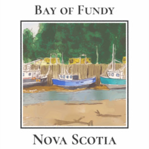 Tidal Majesty of Fundy, Boats Sticker