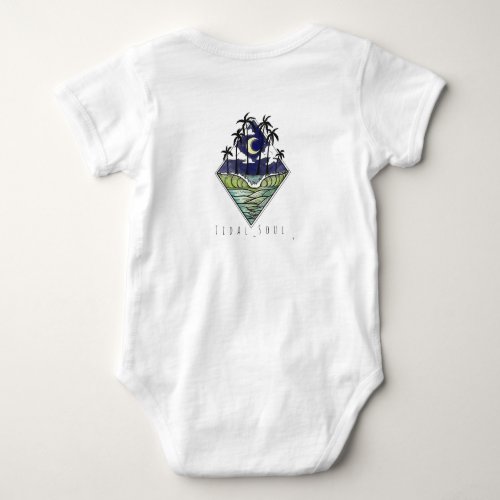 Tidal Soul Ride the Tides Baby Body Suit Baby Bodysuit