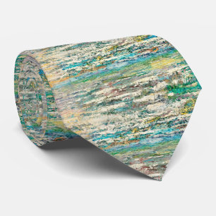 Tidal Style: Abstract Sea Neck Tie