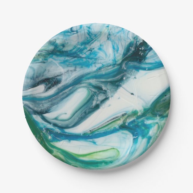 Tidal Sweep II Paper Plates (Front)