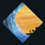 Tidal Wave Graduation Cap Topper<br><div class="desc">Original painting of a tidal wave. Created by using Acrylic Paint on canvas.</div>
