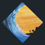 Tidal Wave Graduation Cap Topper<br><div class="desc">Original painting of a tidal wave. Created by using Acrylic Paint on canvas.</div>