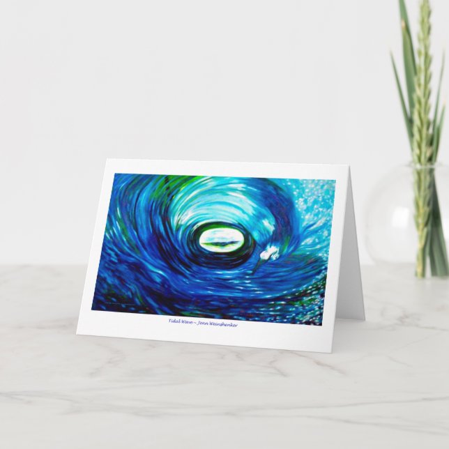 Tidal Wave GREETING CARD (Front)