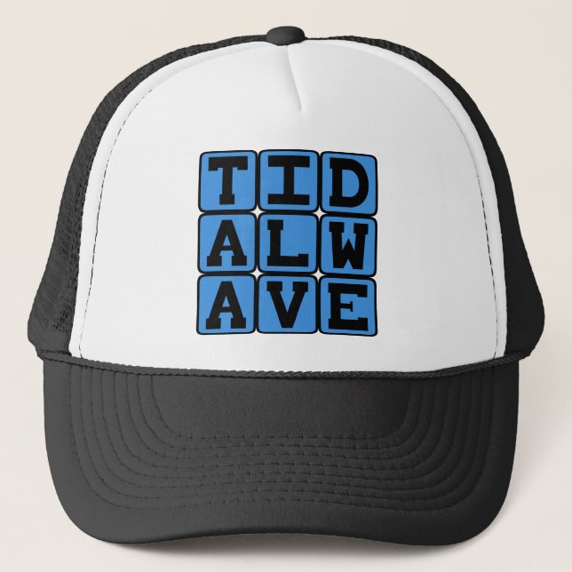 Tidal Wave, Violent Tsunami Trucker Hat (Front)