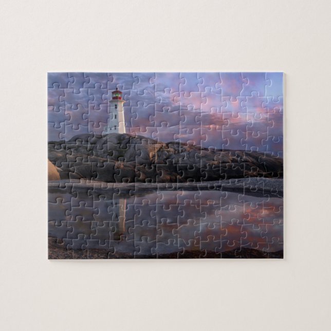 Tide Pool by Lighthouse Jigsaw Puzzle (Horizontal)