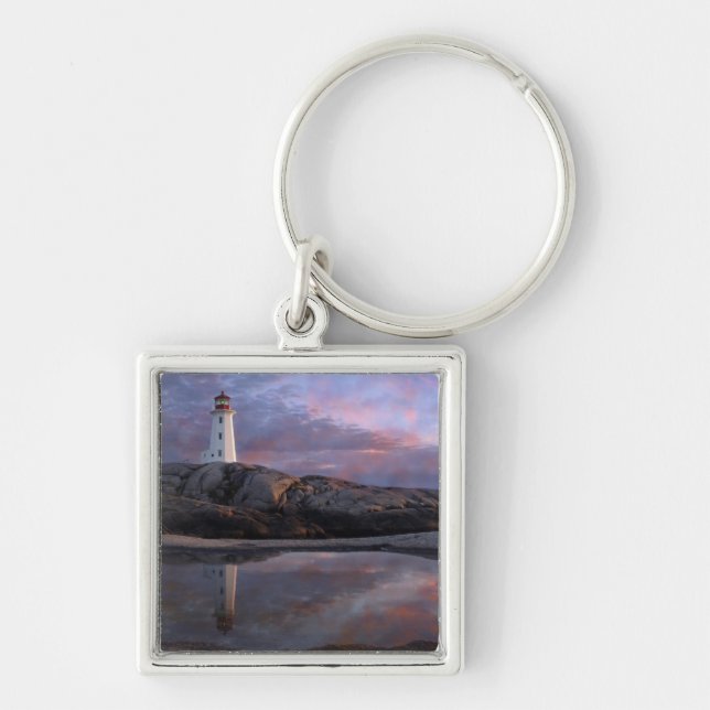 Tide Pool by Lighthouse Keychain (Front)