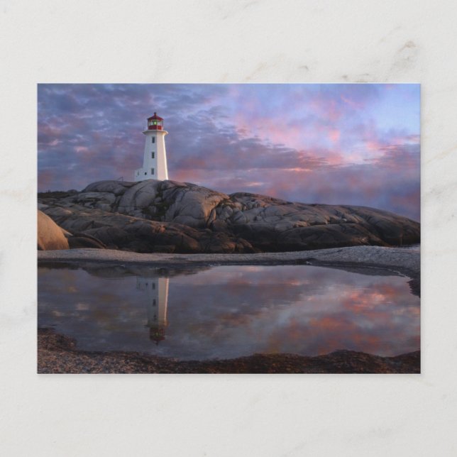Tide Pool by Lighthouse Postcard (Front)