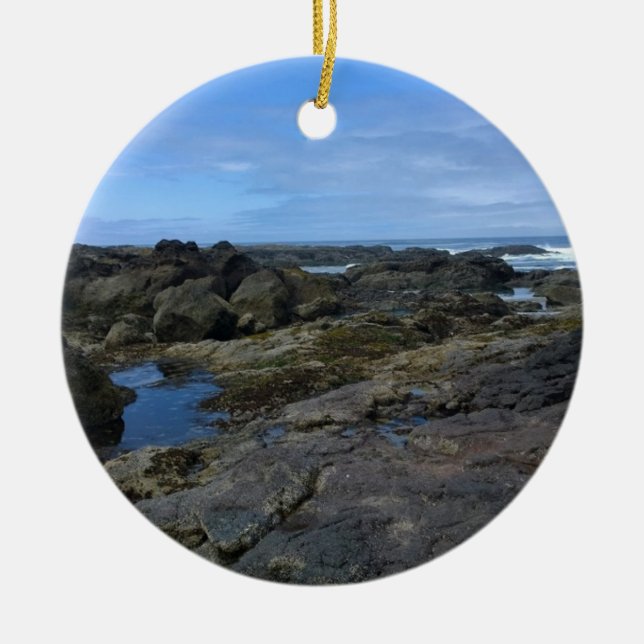 Tide Pools at Bob Creek, OR Ceramic Ornament (Front)