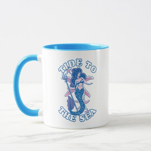 Tide To The Sea  Ocean Lover Mermaid Mug