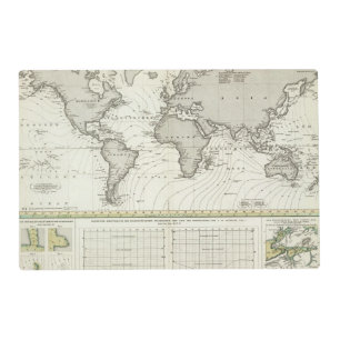 Tide-wave Atlas Map Placemat