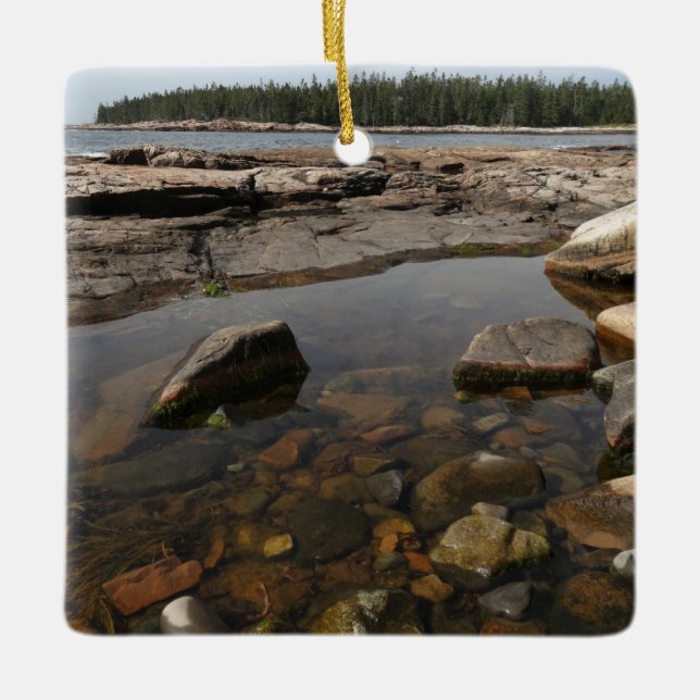 Tidepool at Wonderland in Acadia National Park Ceramic Ornament (Front)