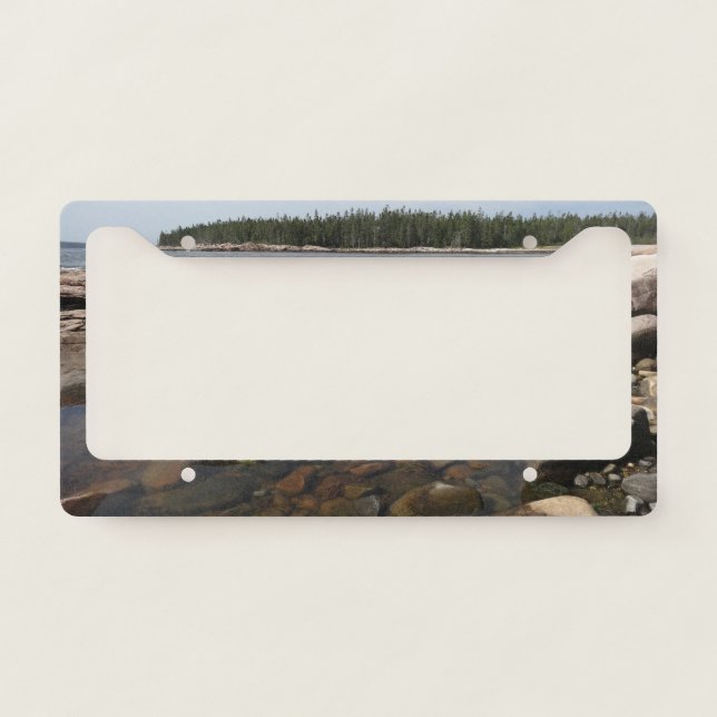 Tidepool at Wonderland in Acadia National Park License Plate Frame (Front)