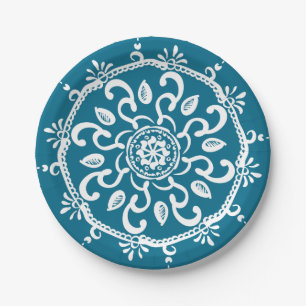 Tidepool Mandala Paper Plates